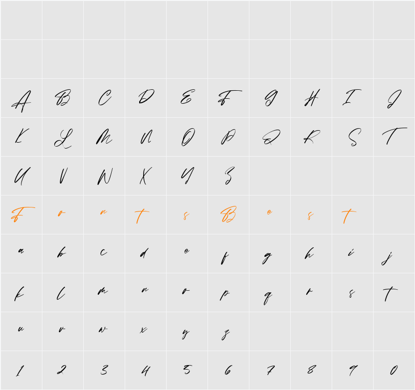 Ambattur Sign Character Map