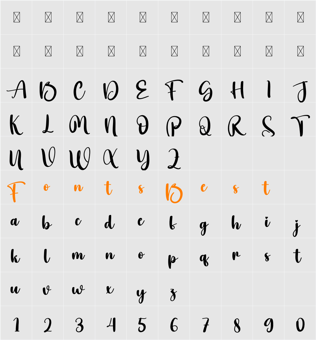 Mild Character Map