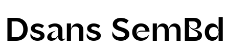 Dsans SemBd Font Image
