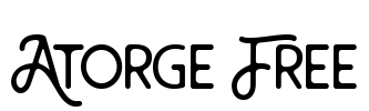 Atorge Free Font Image