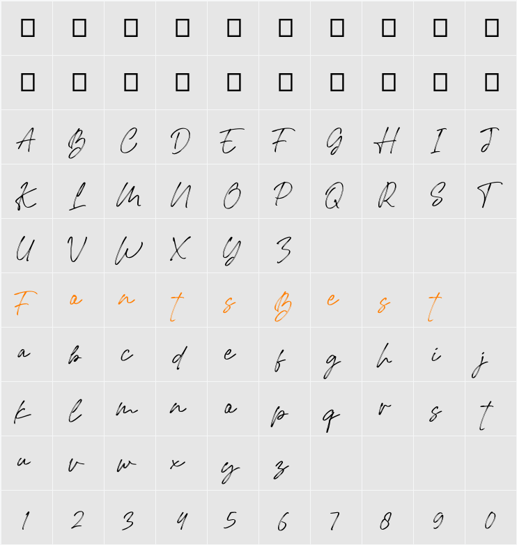 Deitha Character Map