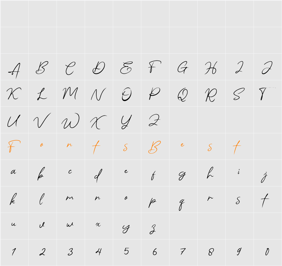 Angello Character Map