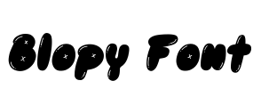 Blopy Font Font Image