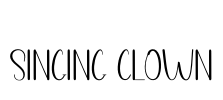 Singing Clown Font Image