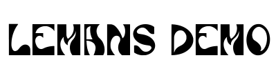 Lemans Demo Font Image