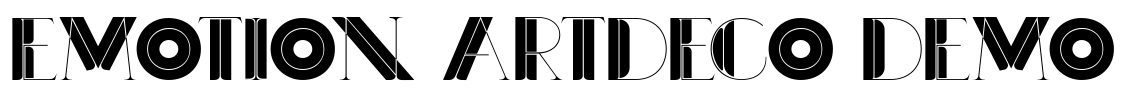 Emotion ArtDeco Demo Font Image