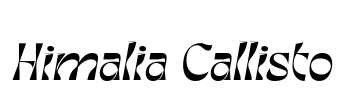 Himalia Callisto Font Image