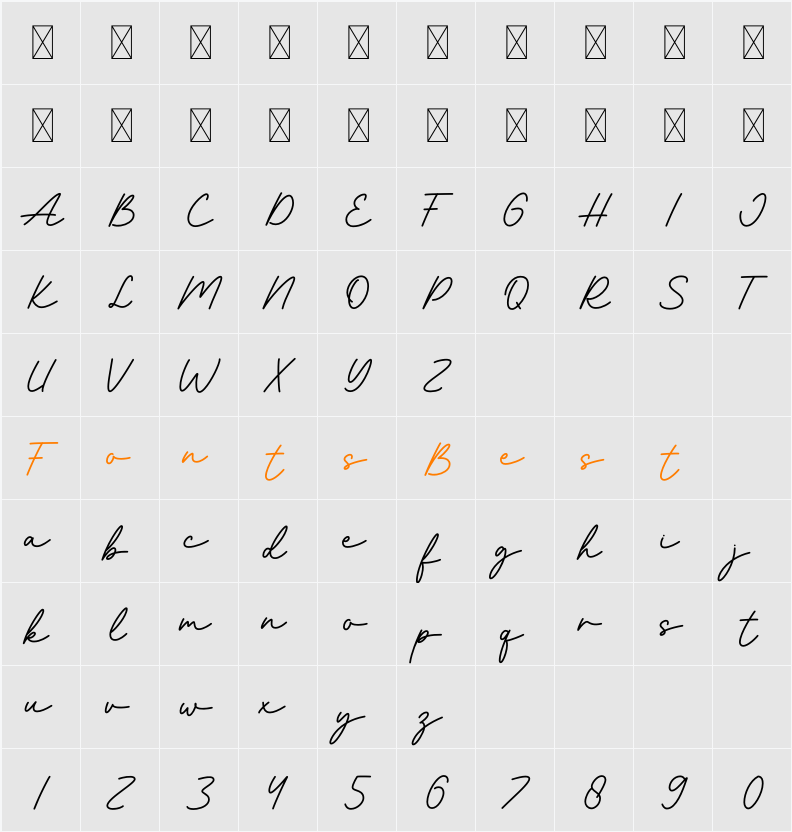 Farmhouse Character Map
