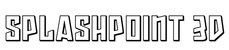 Splashpoint 3D Font Image