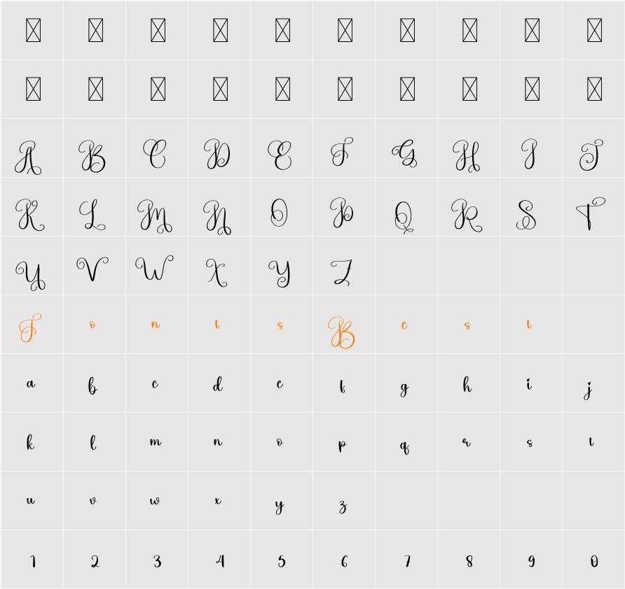 Inside Character Map