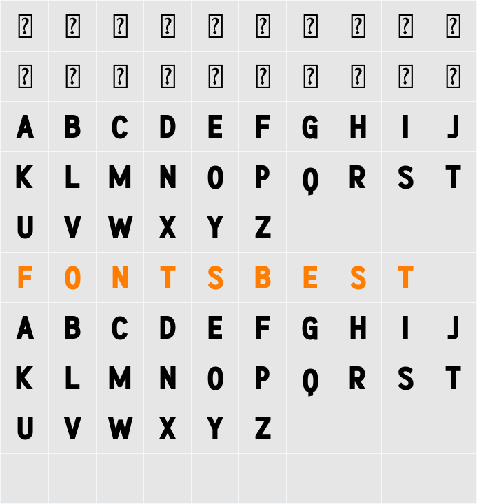 Kenzoestic Character Map