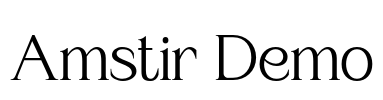 Amstir Demo Font Image