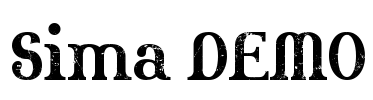 Sima DEMO Font Image