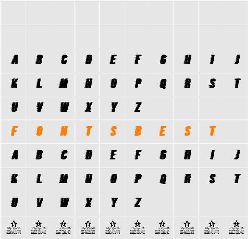 PINKBEACH ITALIC PERSONAL USE Character Map
