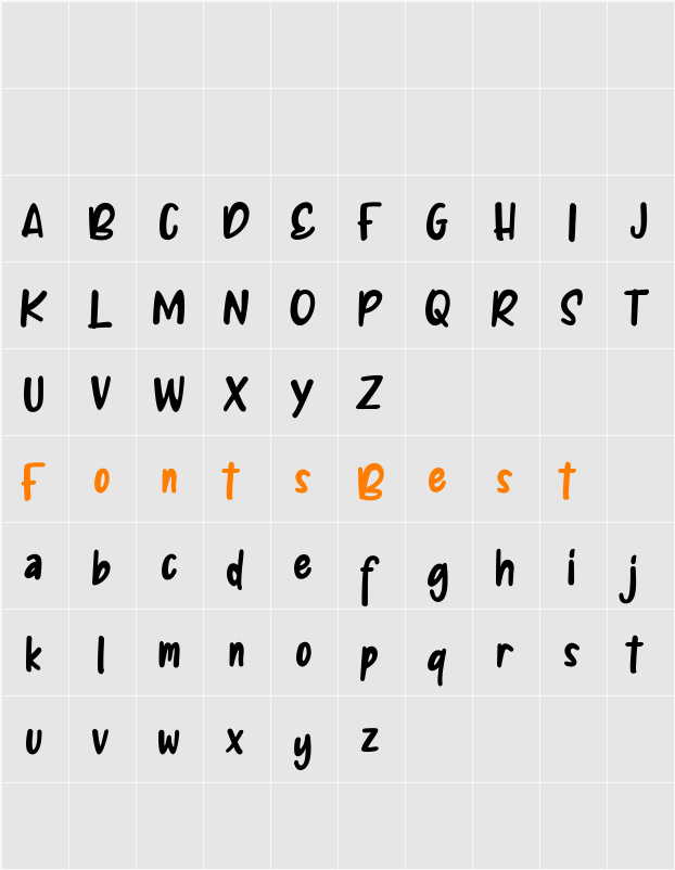 Afika FREE Character Map