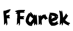 f Farek Font Image