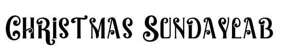 Christmas Sundaylab Font Image