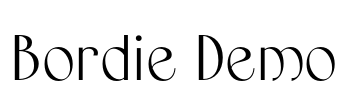 Bordie Demo Font Image
