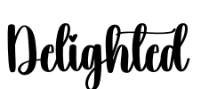 Delighted Font Image