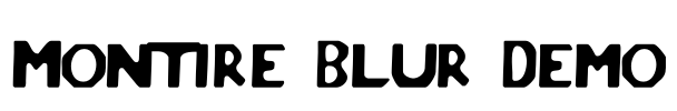 Montire Blur Demo Font Image