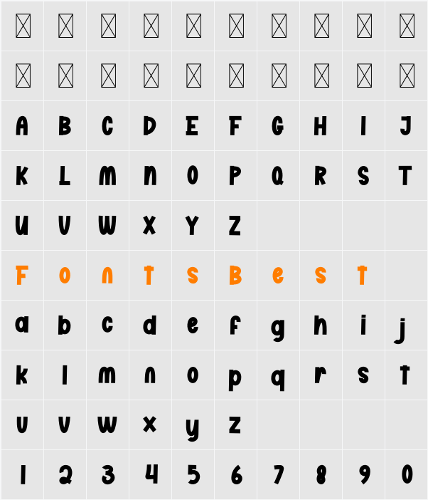 The Sunmory Character Map