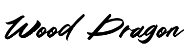 Wood Dragon Font Image