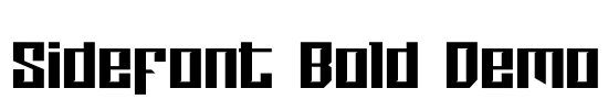 Sidefont Bold Demo Font Image