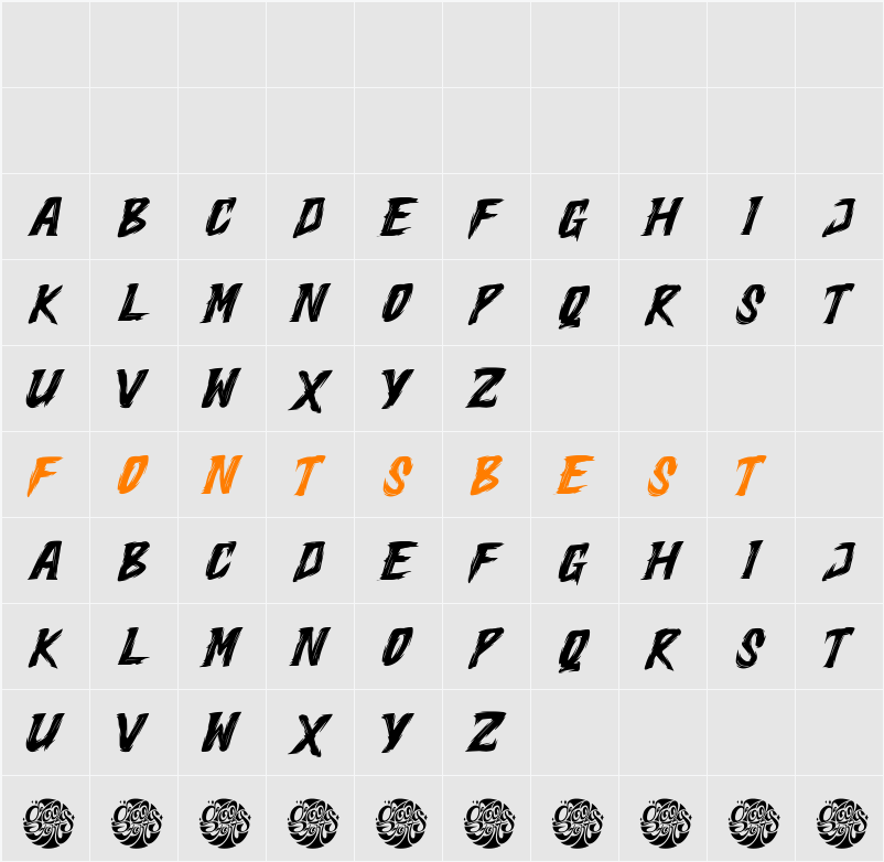 GF Botleg Demo Character Map