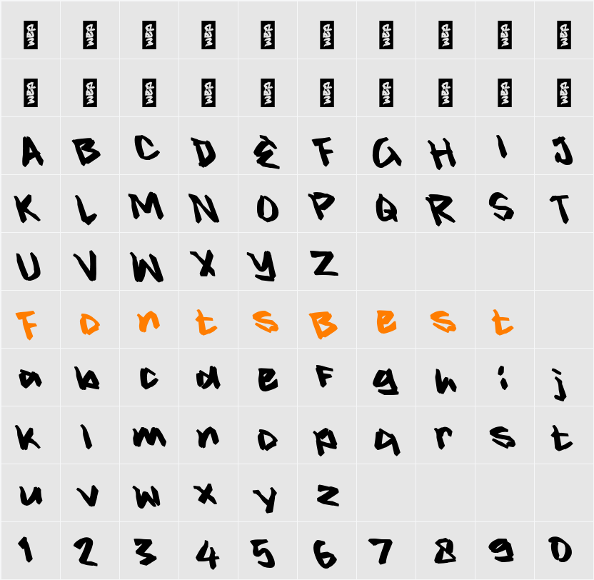 M Morezyn Character Map