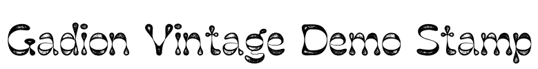 Gadion Vintage Demo Stamp Font Image