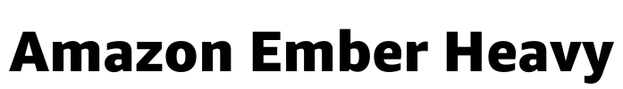 Amazon Ember Heavy Font Image