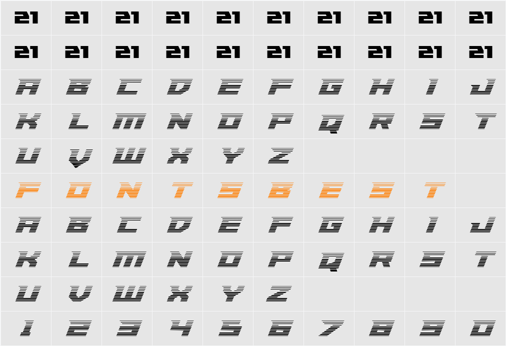 Paladins Gradient Character Map