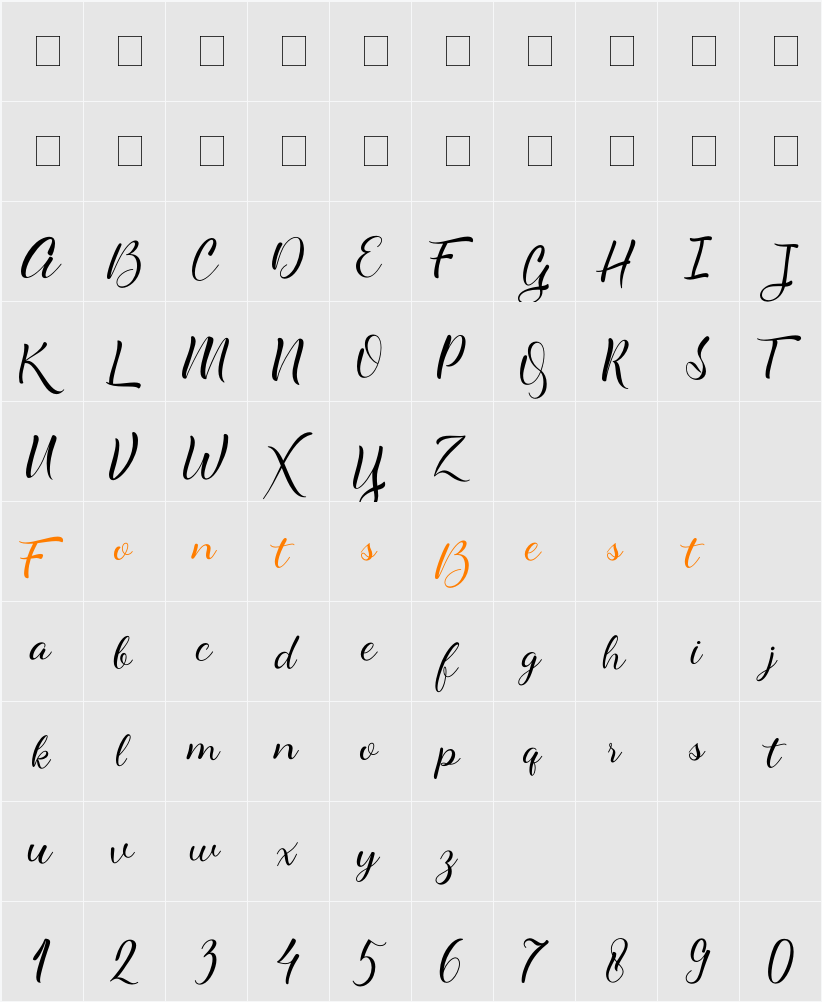 alyaneta Character Map