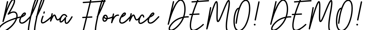 Bellina Florence DEMO! DEMO! Font Image