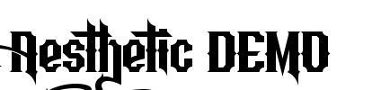 Aesthetic DEMO Font Image