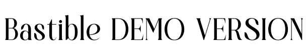 Bastible DEMO VERSION Font Image