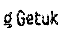 g Getuk Font Image