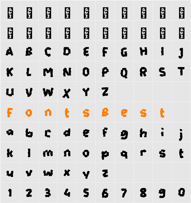 K Kingen Character Map