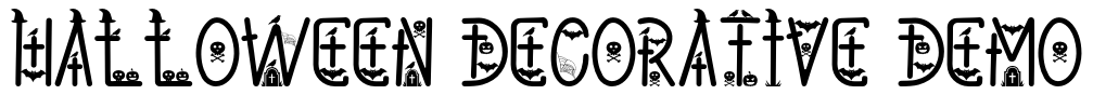 Halloween Decorative Demo Font Image