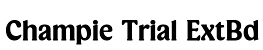 Champie Trial ExtBd Font Image