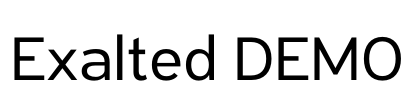 Exalted DEMO Font Image