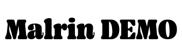 Malrin DEMO Font Image