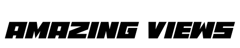 Amazing Views Font Image