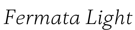 Fermata Light Font Image