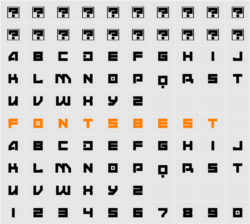 ANDMOREY Demo Character Map