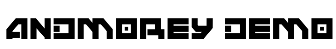 ANDMOREY Demo Font Image