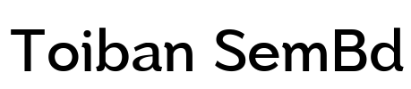 Toiban SemBd Font Image