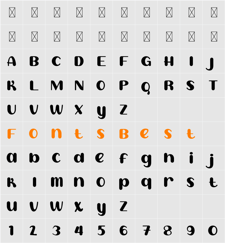 Sweet Creamy Character Map