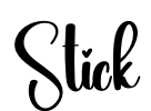 Stick Font Image
