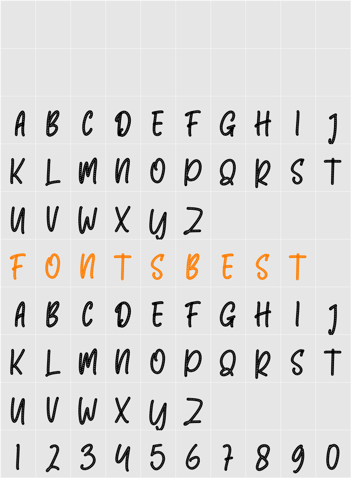 BORSE Character Map